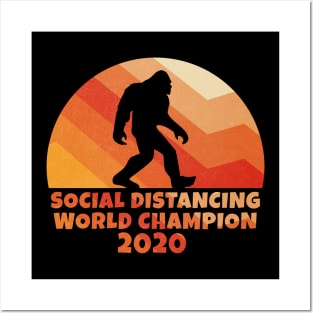 Social Distancing champion Posters and Art